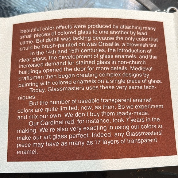 GLASS ART WINDOW STAIN GLASS- LIKE HANGING - Picture 9 of 11